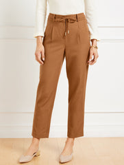 TAPERED ANKLE PLEATED PANTS | Talbots sale
