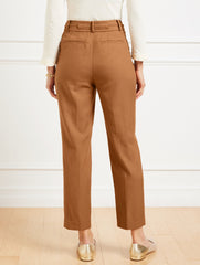 TAPERED ANKLE PLEATED PANTS | Talbots sale