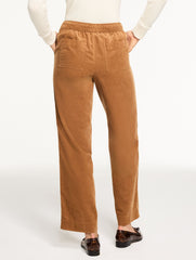 STRAIGHT LEG PULL-ON CORDUROY PANTS | Talbots on sale