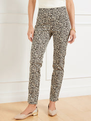 TALBOTS CHATHAM SLIM ANKLE PANTS - BOLD CHEETAH | Talbots online