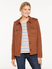 BRUSHED KNIT JACKET | Talbots outlet