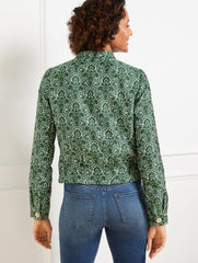 WOODLAND DAMASK JACKET | Talbots outlet