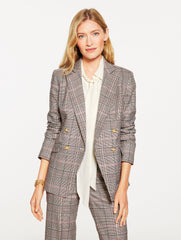 DOUBLE BREASTED BLAZER - GLEN PLAID | Talbots near me