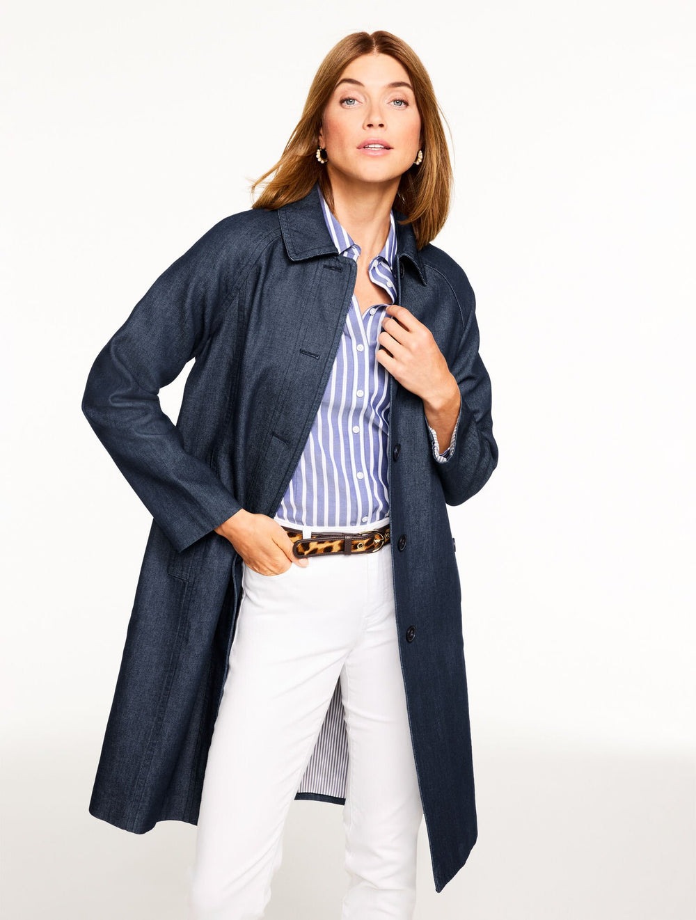 DENIM MAC COAT | Talbots outlet