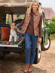 QUILTED BARN VEST - KELLYNCH PLAID | Talbots on sale