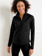 OUT & ABOUT HALF-ZIP PULLOVER - LINEAR FLORAL | Talbots for sale