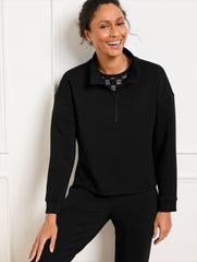 AIRKNIT STRETCH HALF-ZIP PULLOVER | Talbots online