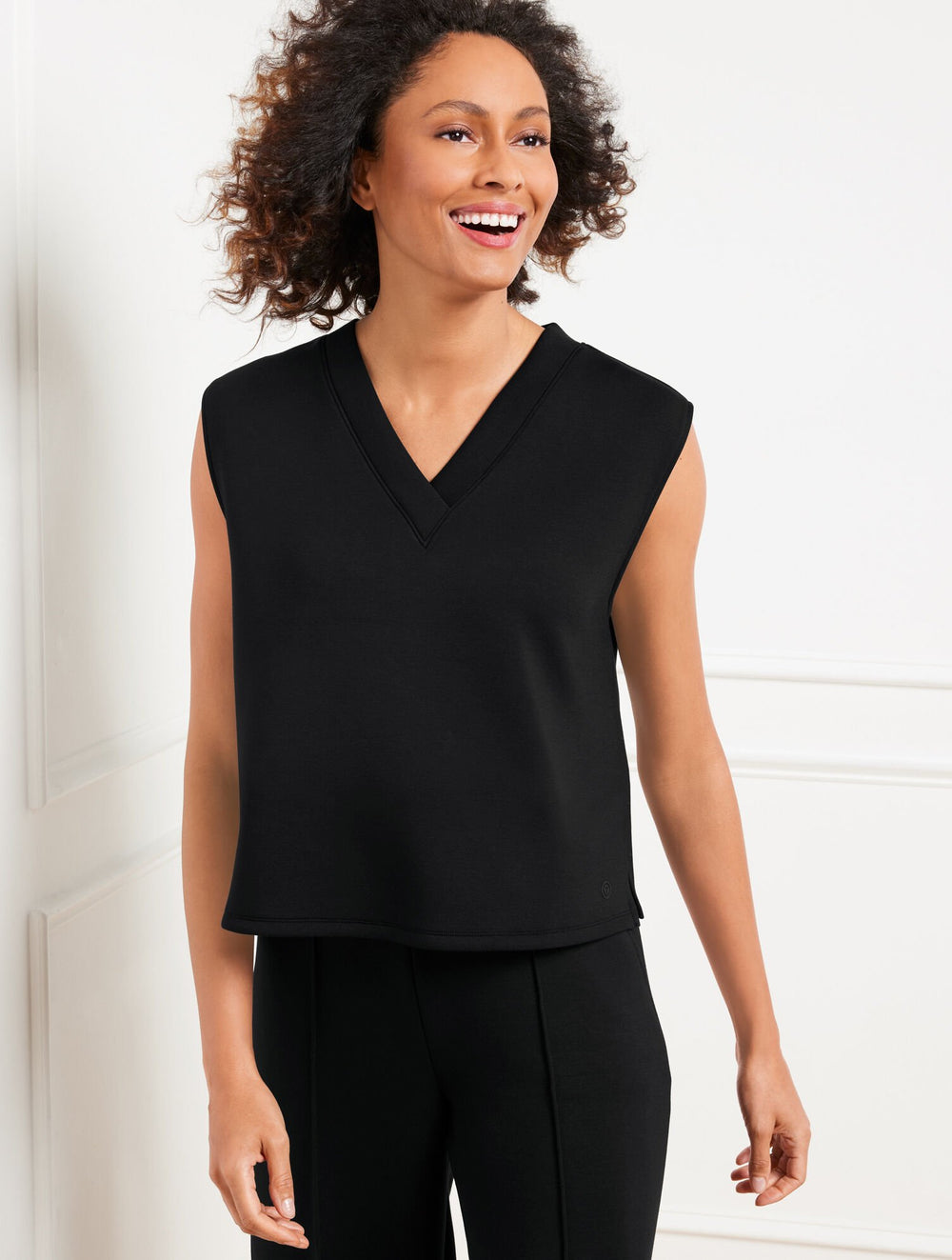 AIRKNIT STRETCH V-NECK TANK | Talbots online