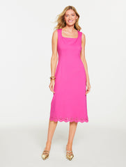 LUXE PONTE EMBROIDERED DRESS | Talbots near me