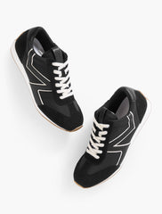 ALEX LEATHER & NYLON SNEAKERS | Talbots outlet