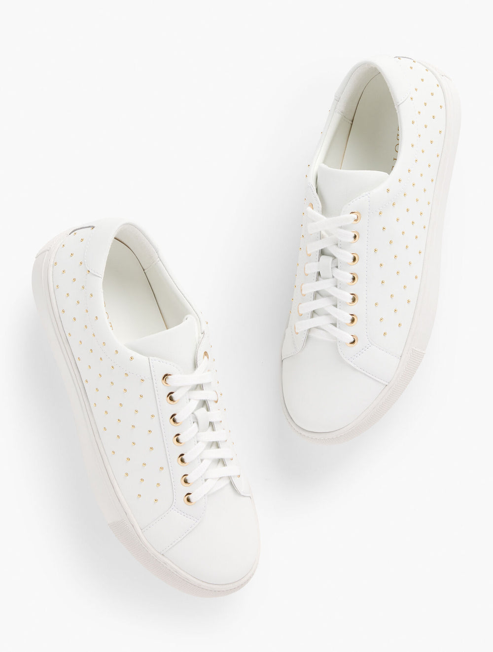 AUBREY STUDDED NAPPA SNEAKERS | Talbots sale
