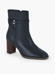 CLAUDETTE NAPPA BLOCK HEEL ANKLE BOOTS | Talbots on sale