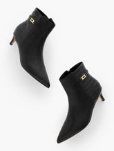 KAIT NAPPA CURVED HEEL ANKLE BOOTS | Talbots on sale