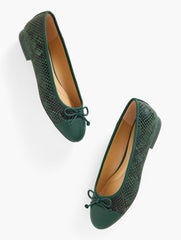 MADISON BALLET FLATS - CROC EMBOSSED | Talbots online