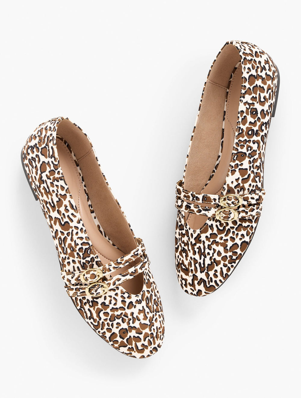 VERA LEOPARD MARY JANE BALLET FLATS | Talbots outlet