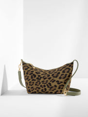 LEOPARD SUEDE CONVERTIBLE CROSSBODY BAG | Talbots discount