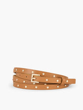 STUDDED DOUBLE WRAP LEATHER BELT | Talbots online