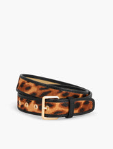 LEOPARD CALF HAIR BELT | Talbots for sale