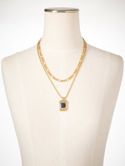 LAYERED GEO PENDANT NECKLACE | Talbots outlet