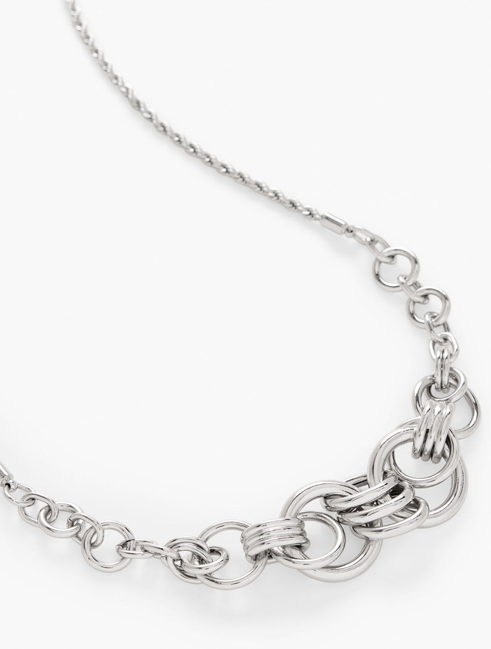 INTERLOCK SCULPTURAL NECKLACE | Talbots sale