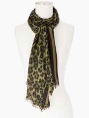 OPULENT OCELOT OBLONG SCARF | Talbots sale