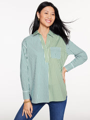 POPLIN TOP - TAILORED STRIPE | Talbots for sale