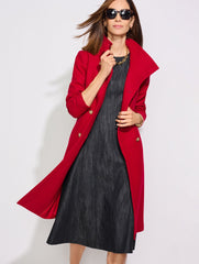 REFINED DENIM MIDI DRESS | Talbots US