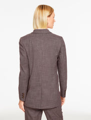 CITY TWILL BLAZER - AUBERGINE | Talbots US