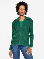 TWEED ZIP FRONT CARDIGAN | Talbots on sale