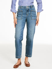 STRAIGHT ANKLE JEANS - CORTLANDT WASH | Talbots for sale