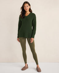 ORGANIC COTTON SHAKER STITCH HOODIE | Talbots near me