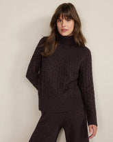 ORGANIC COTTON BLEND GRADIENT CABLE SWEATER | Talbots for sale