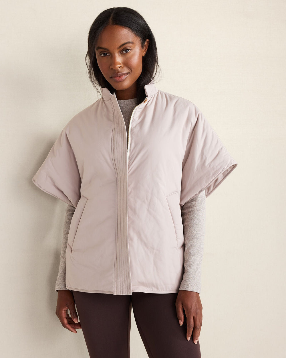 PUFFER DROP SHOULDER VEST | Talbots outlet