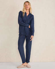 LINEN BARREL LEG PANTS | Talbots outlet