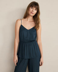 SILKY PLEATED PEPLUM TOP | Talbots sale