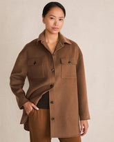 WOOL BLEND OVERSIZED SHACKET | Talbots outlet