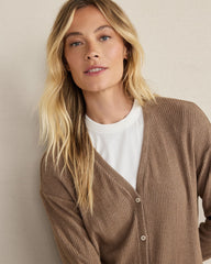 BRUSHED RIB KNIT LONG SLEEVE DUSTER | Talbots discount