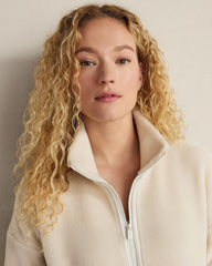 FAUX SHERPA HALF ZIP PULLOVER | Talbots online