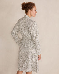 ORGANIC COTTON JERSEY ANIMAL DOT ROBE | Talbots outlet