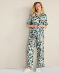ORGANIC COTTON GAUZE FLORAL PAJAMA PANTS | Talbots online