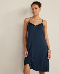 CALM & COOL V-NECK SLEEP CHEMISE | Talbots online