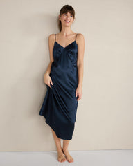 WASHABLE SILK PLEATED CHEMISE | Talbots discount