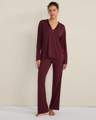 CALM & COOL LONG SLEEVE SLEEP TOP | Talbots online