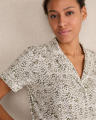 ORGANIC COTTON JERSEY ANIMAL DOT PAJAMA TOP | Talbots for sale