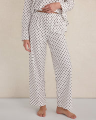 ORGANIC COTTON BLEND FLORAL TILE PAJAMA PANTS | Talbots near me