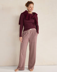 ORGANIC COTTON JERSEY IKAT PAJAMA PANTS | Talbots on sale