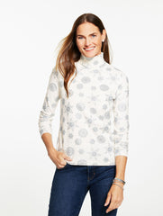 CLASSIC TURTLENECK - SNOWFLAKE SHIMMER | Talbots for sale