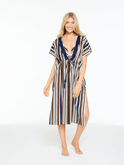 AQUA CLUB CAFTAN COVER-UP - AQUATIC STRIPE | Talbots for sale