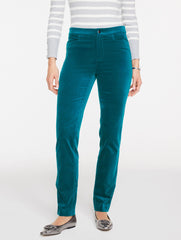 STRAIGHT LEG STRETCH VELVETEEN PANTS | Talbots online