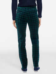 STRAIGHT LEG VELVETEEN PANTS - TRANQUIL TARTAN | Talbots online